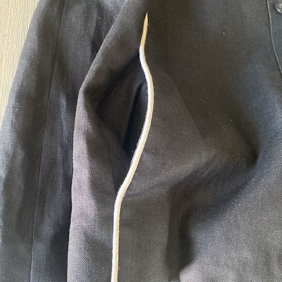 Ellen Tracy Company Women’s Black Linen Jacket Blazer Size 14 - Picture 10 of 16